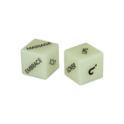 Out of the blue KG 'Glow in the Dark Love Dice', 2 Stück